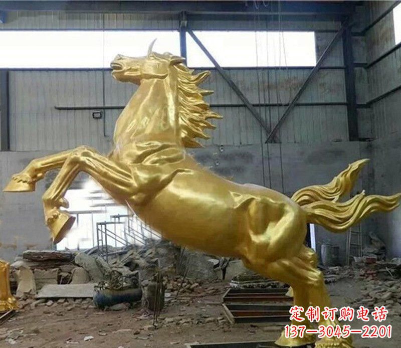 宁夏精致马铜雕塑