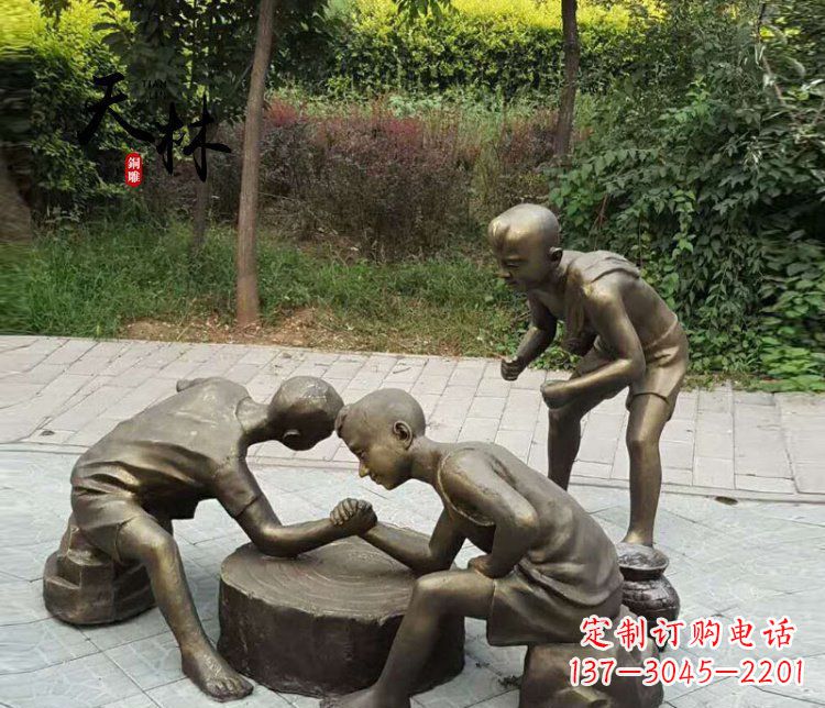 宁夏儿童公园铜雕