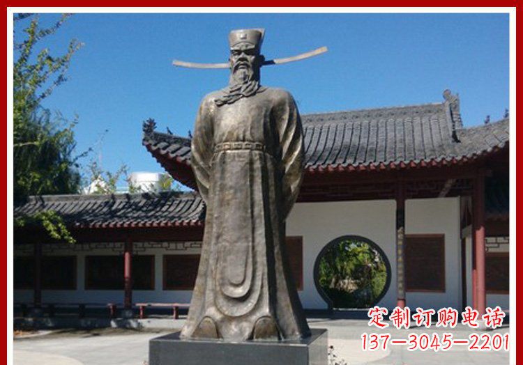 宁夏包拯铜雕传承古代文化的艺术精品