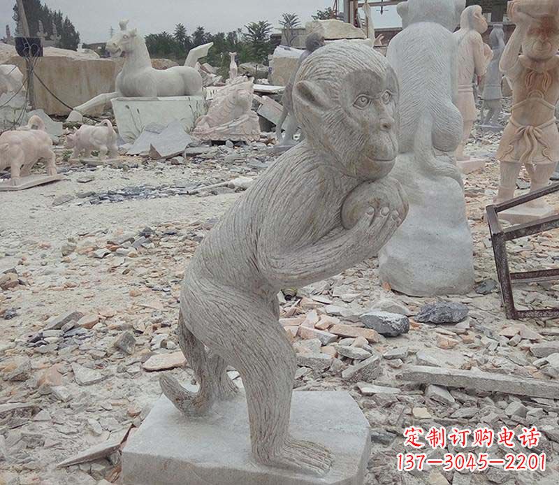 宁夏新猴子雕像,传承古老传说