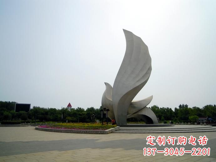 宁夏鸽子飞翔北戴河奥林匹克公园精美雕像