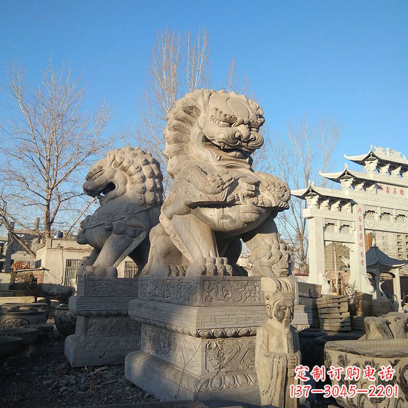 宁夏新室内装饰狮子雕塑