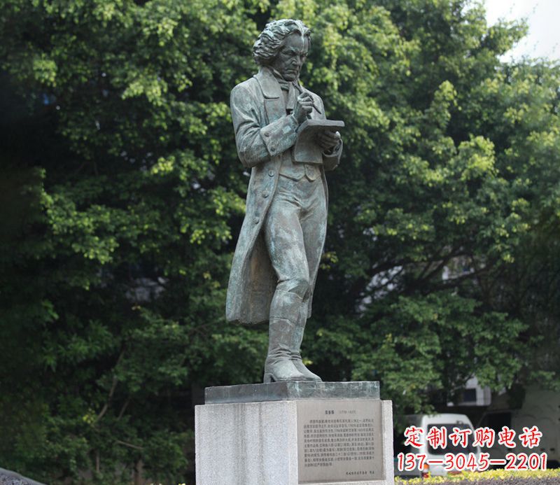 宁夏贝多芬精美铜雕让古典音乐熠熠生辉