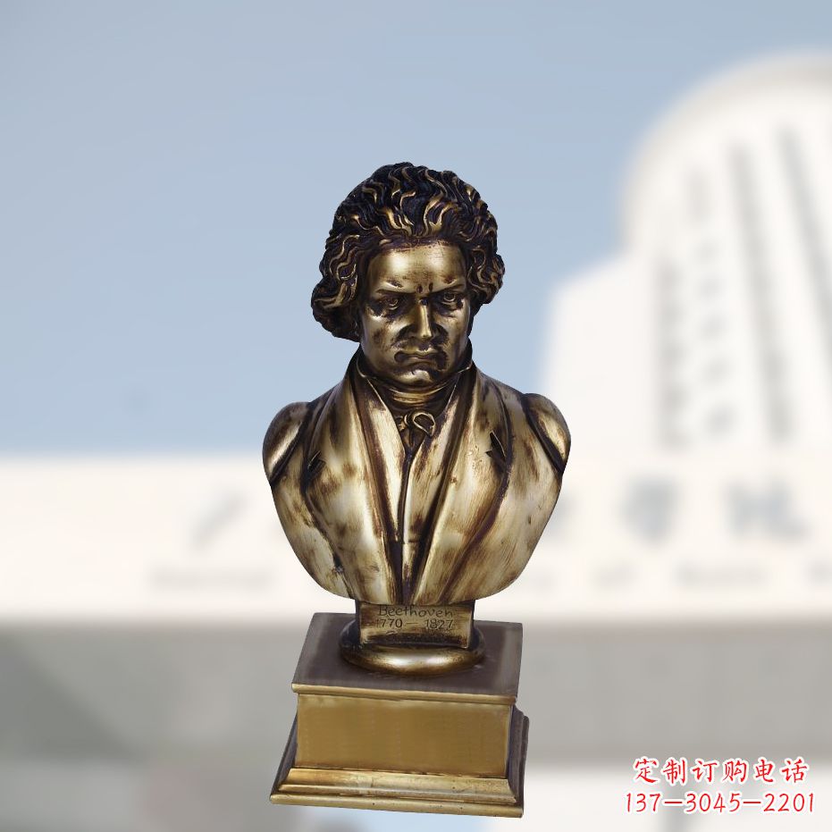 宁夏贝多芬经典的肖像雕塑