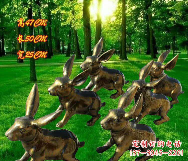 宁夏兔子雕塑——激情活力的象征