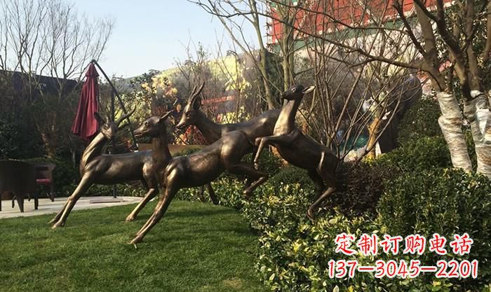 宁夏“跃动的小鹿雕塑”