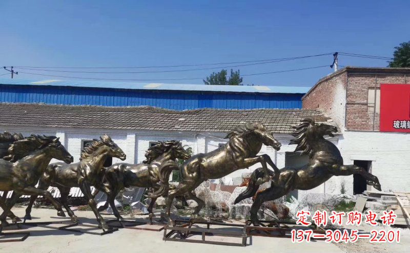 宁夏“马儿风采”精美铜雕
