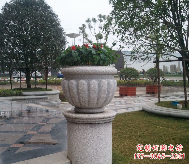 宁夏精美大理石花盆