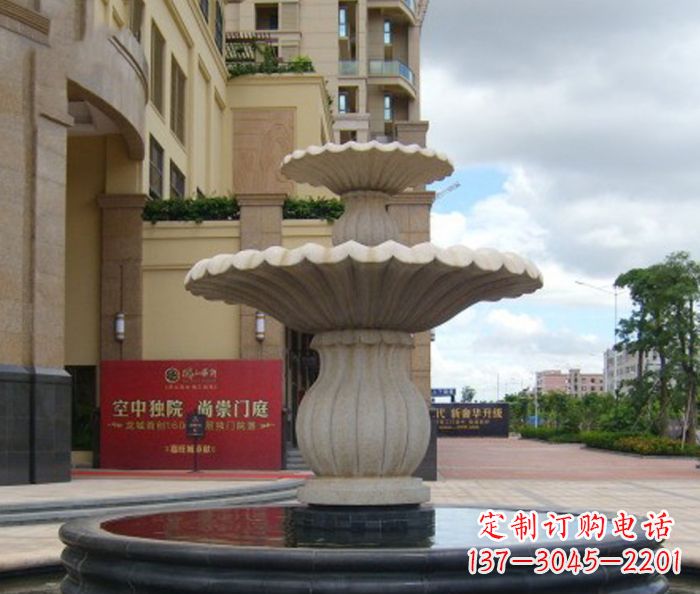 宁夏别墅景观欧式喷泉石雕 (5)
