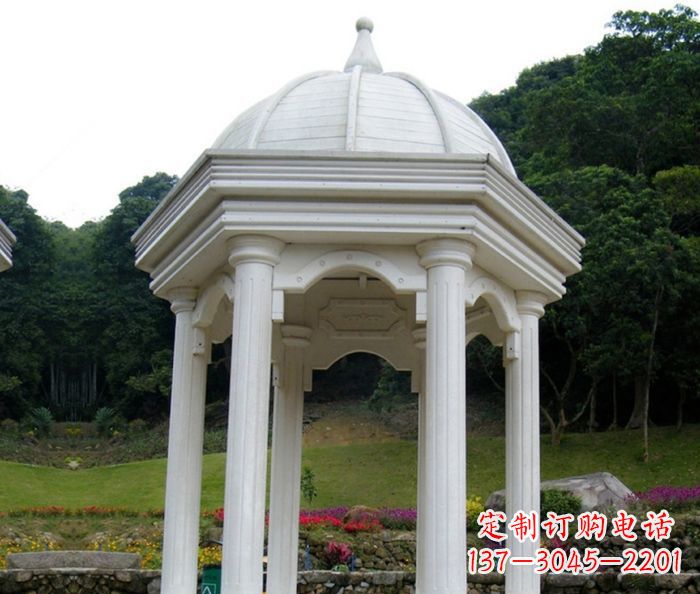宁夏别墅景观欧式石雕凉亭 (2)