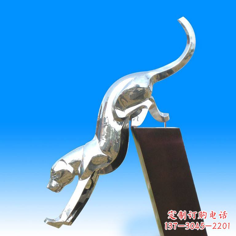 宁夏豹玻璃——玻璃钢豹子雕塑
