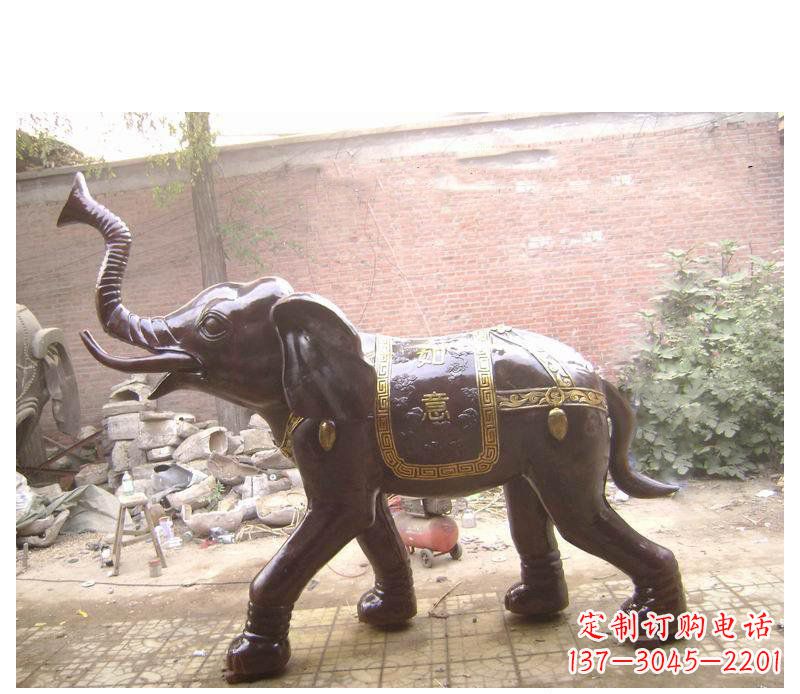 宁夏玻璃钢大象雕塑