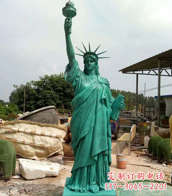 宁夏玻璃钢仿青铜自由女神像的雕塑