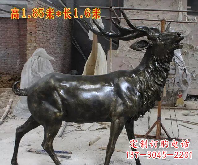 宁夏玻璃钢仿铜动物雕塑精美绝伦