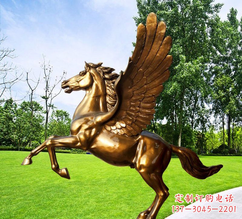 宁夏玻璃钢仿铜动物马雕塑