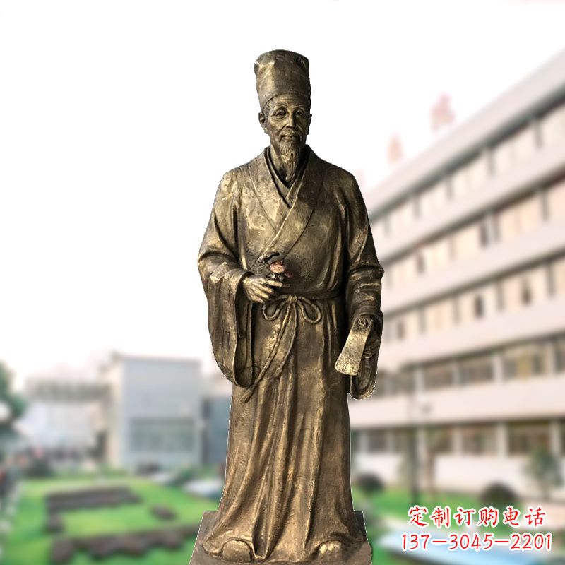 宁夏李时珍药圣的雕塑艺术