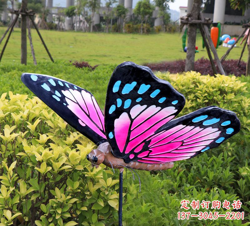 宁夏玻璃钢蝴蝶雕塑