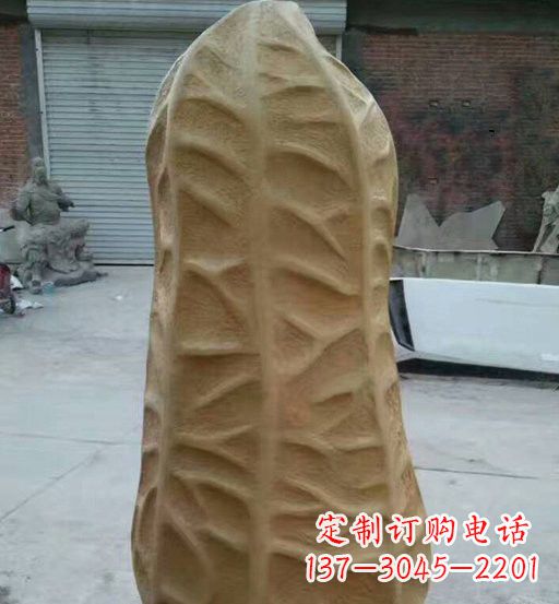 宁夏玻璃钢精美花生雕塑