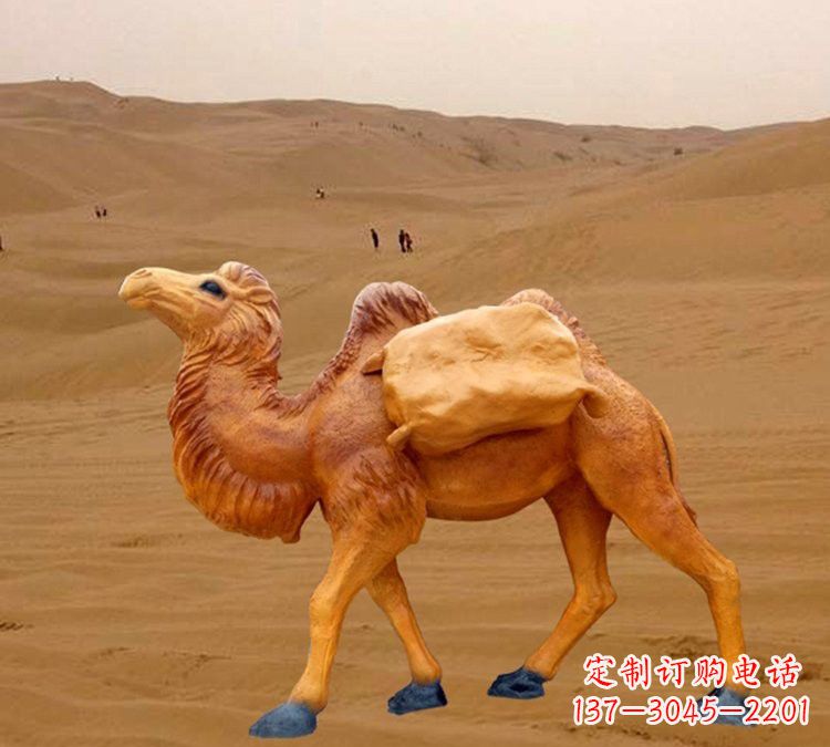 宁夏玻璃钢骆驼雕塑