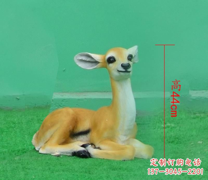 宁夏玻璃钢制作的羚羊雕塑