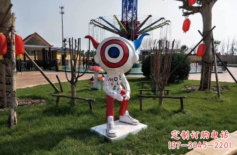 宁夏玻璃钢卡通机器人——雕塑艺术的新灵感