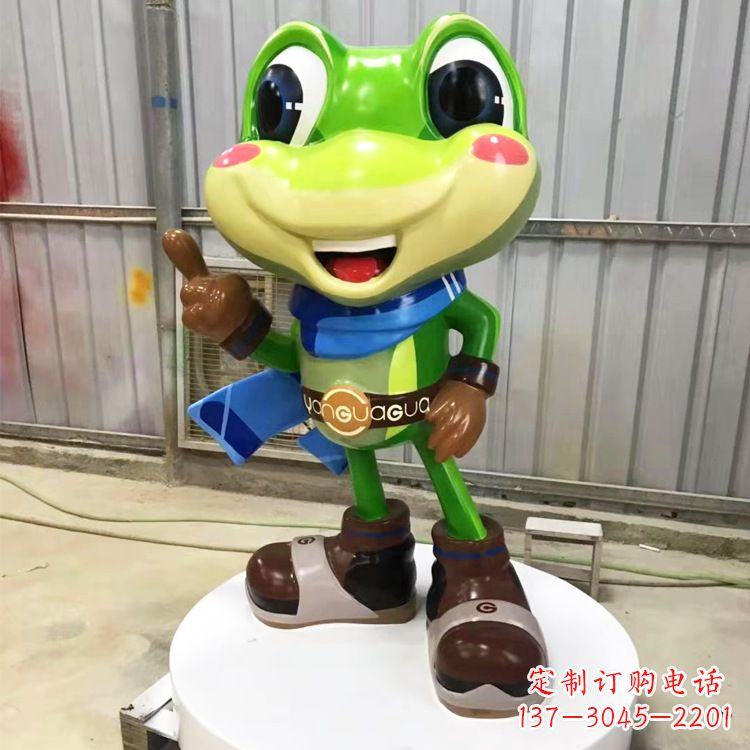 宁夏玻璃钢青蛙雕塑——为商场儿童游乐场增添点缀