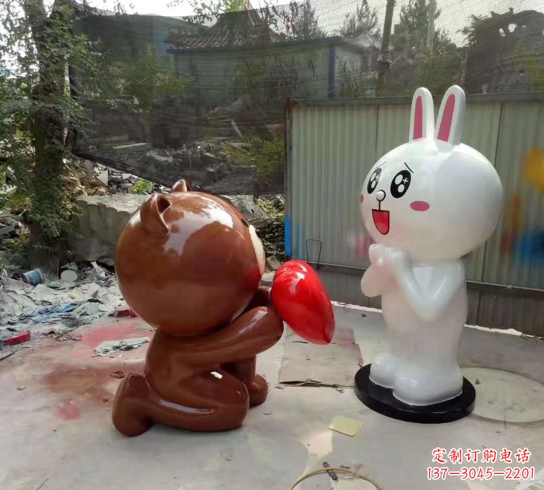 宁夏玻璃钢卡通熊猫雕塑精美的动物雕塑