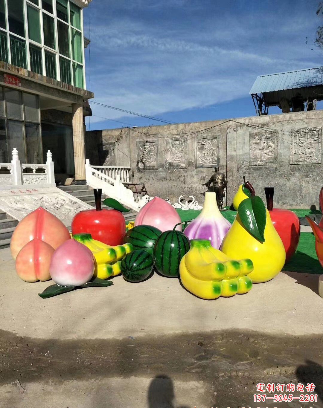宁夏玻璃钢水果雕塑一种别致的艺术
