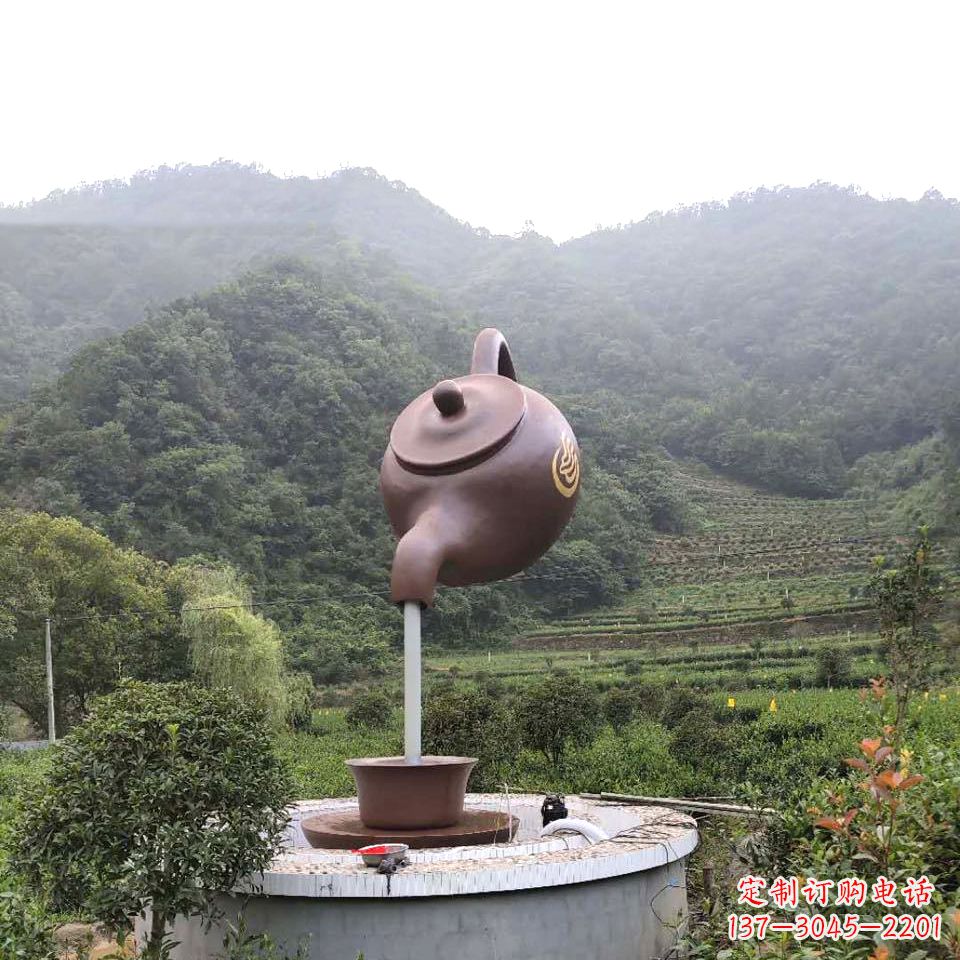 宁夏玻璃钢天壶喷泉精致而神奇的雕塑