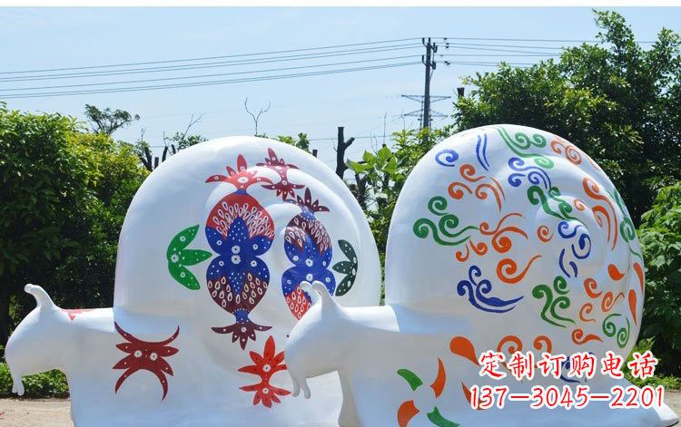 宁夏玻璃钢蜗牛一种精美的雕塑