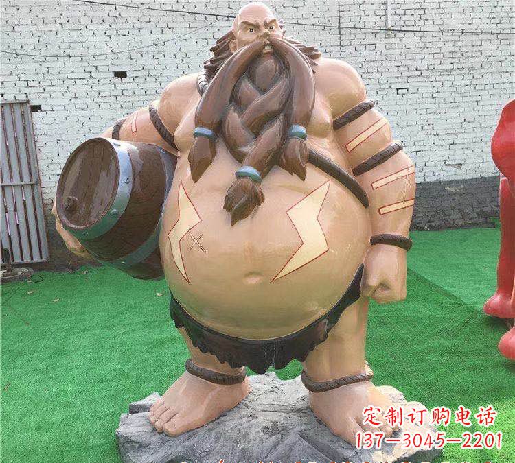 宁夏玻璃钢英雄联盟人物雕塑