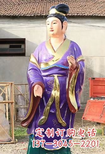 宁夏玻璃钢宗教庙宇彩绘八仙神像