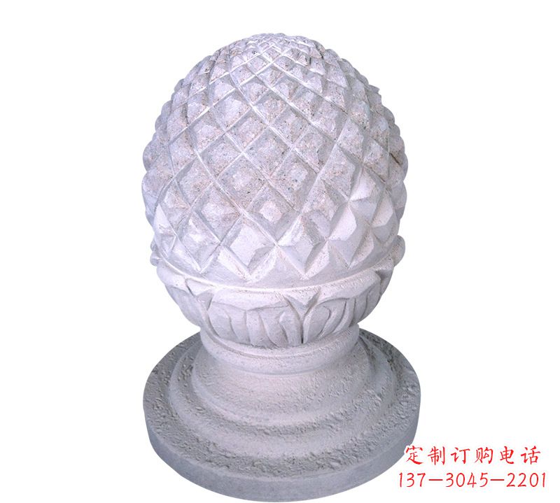 宁夏菠萝雕塑艺术性的挡车路障