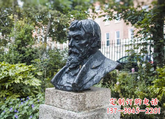 宁夏伯特兰·罗素铜雕胸像-世界名人英国著名哲学家雕塑