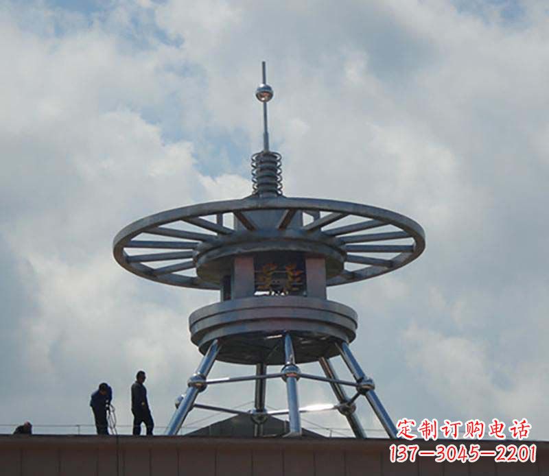 宁夏不锈钢避雷针景观雕塑——安全防护与美丽结合