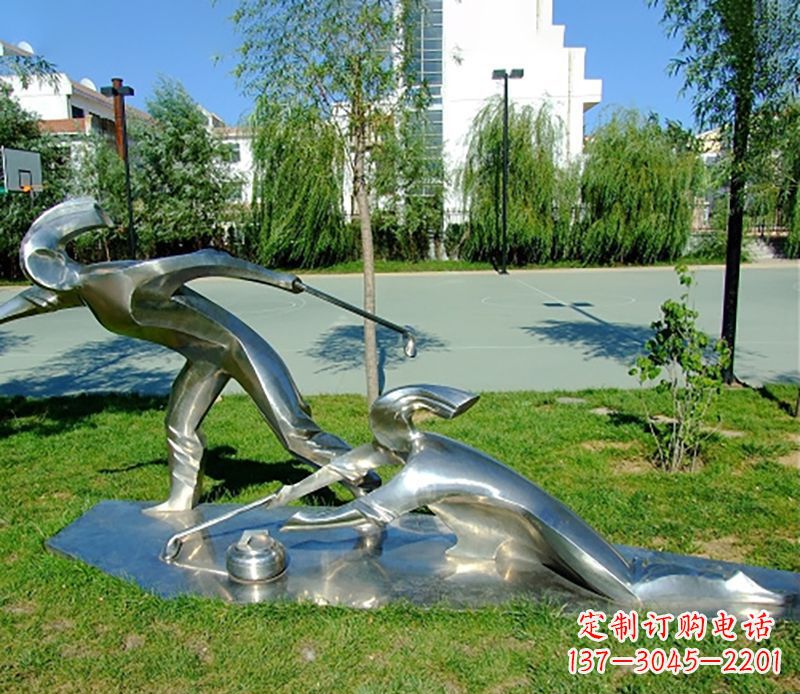 宁夏不锈钢冰壶雕塑艺术与实用的完美结合