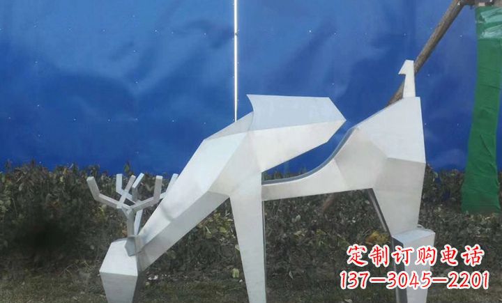宁夏梅花鹿不锈钢不规则雕塑的传奇