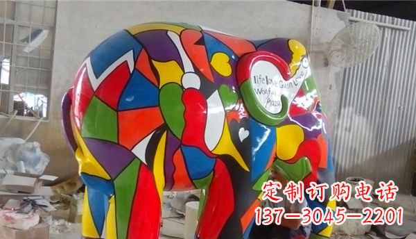 宁夏不锈钢大象雕塑点缀景观的精美艺术品
