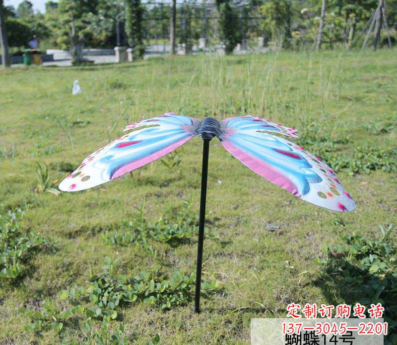宁夏不锈钢彩色蝴蝶雕塑艺术之美