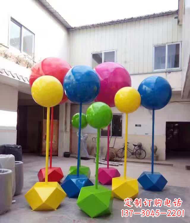 宁夏不锈钢彩色气球雕塑艺术的绚丽缤纷