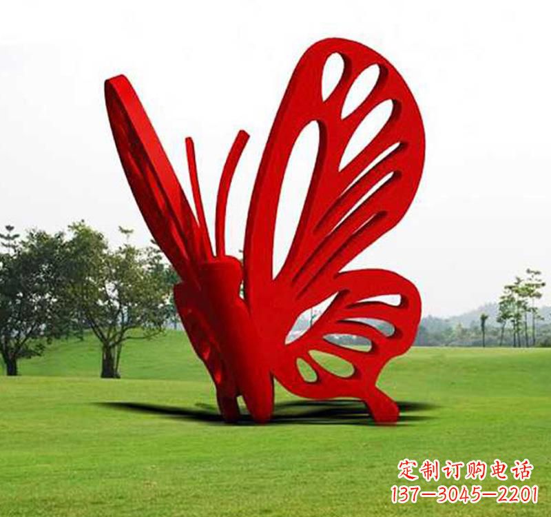 宁夏不锈钢蝴蝶雕塑艺术的精美绽放