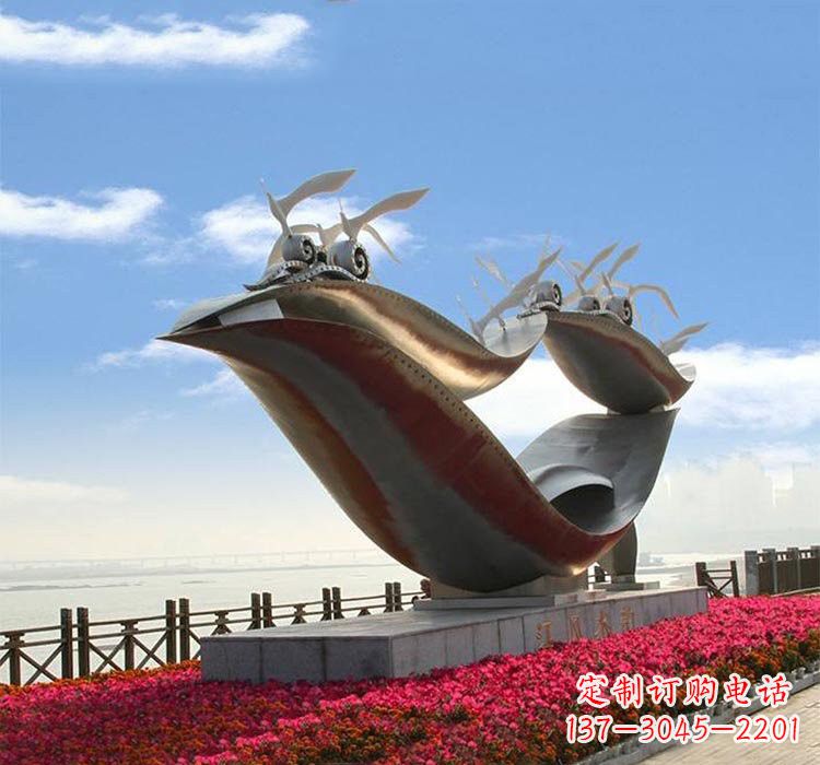 宁夏海鸥雕塑——点缀不锈钢城市