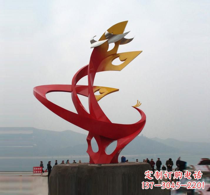 宁夏精美的不锈钢凤凰雕塑