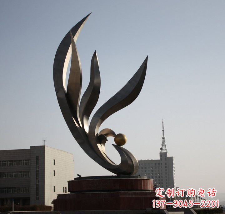 宁夏不锈钢凤凰雕塑传承凤凰文化的艺术精品