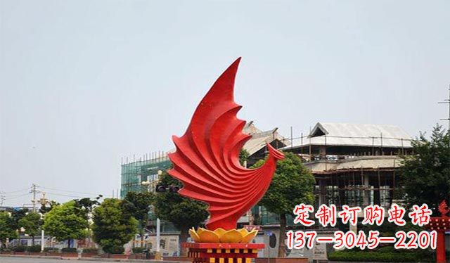 宁夏不锈钢城市凤凰摆件