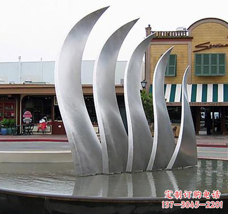 宁夏不锈钢城市艺术翅膀雕塑羽翼展翔