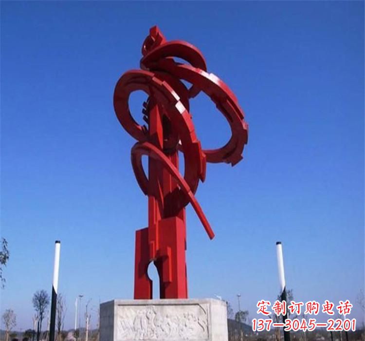 宁夏不锈钢齿轮雕塑把技术艺术完美结合