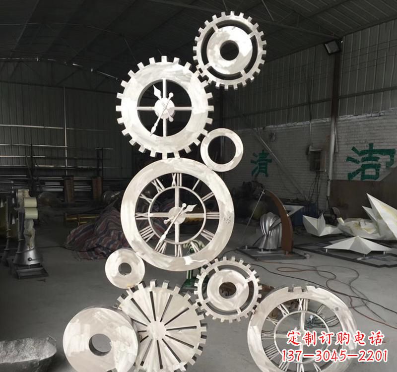 宁夏齿轮雕塑精致细腻的艺术品