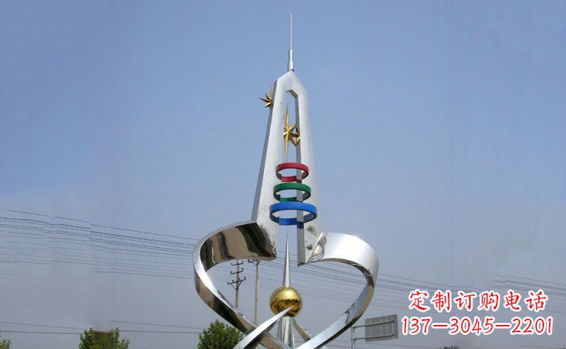 宁夏不锈钢抽象避雷针雕塑