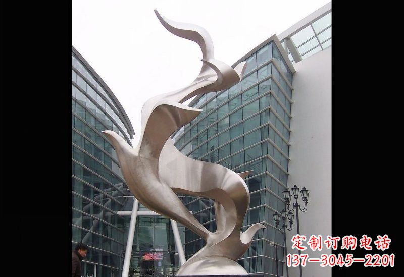 宁夏精美的不锈钢大雁雕塑